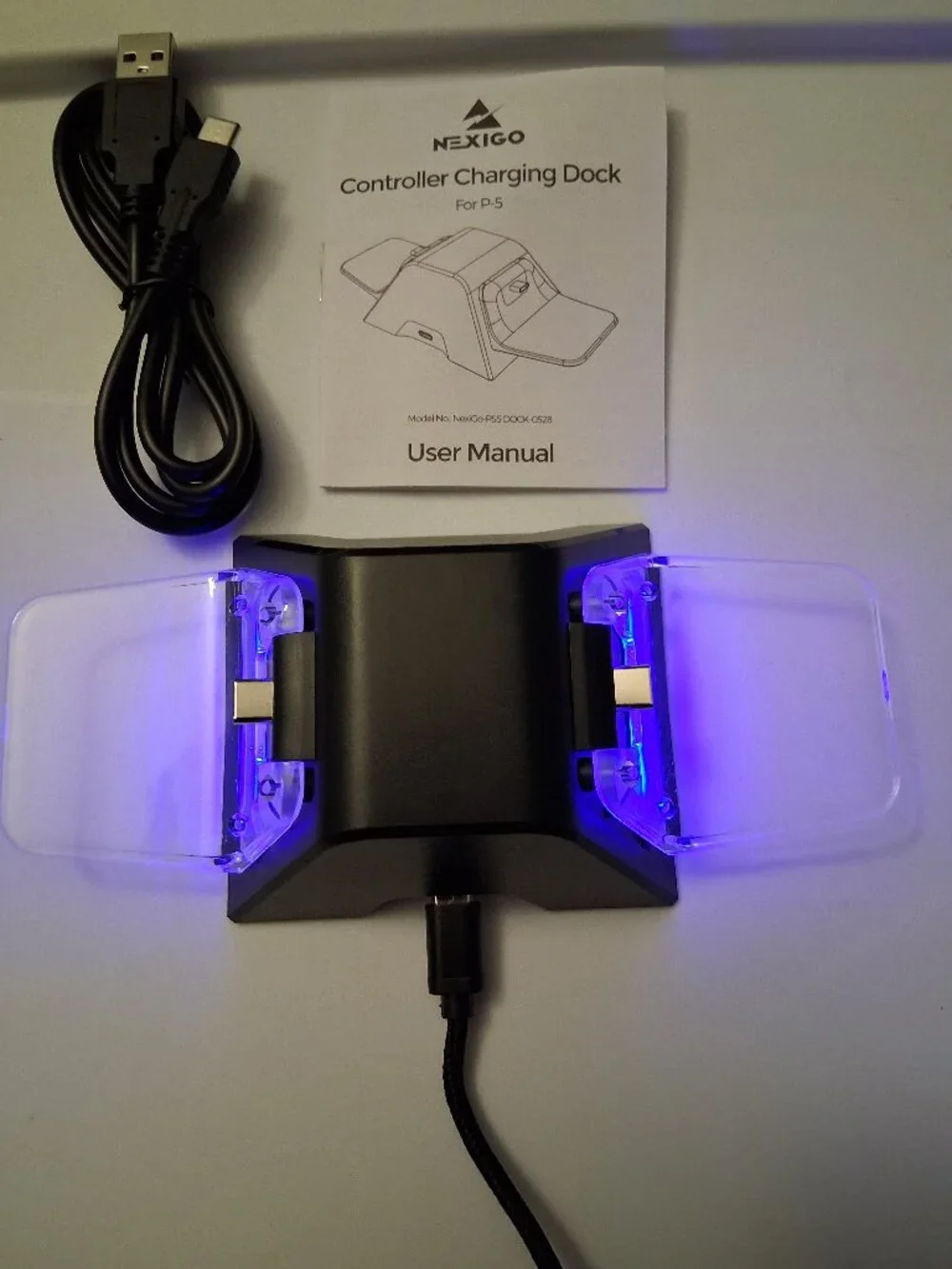 NexiGo Dual Controller Charging Dock for PS5